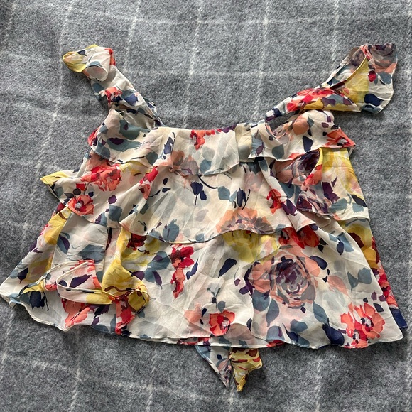 TRF Collection Multicolor Floral Off-Shoulder Blouse - Picture 3 of 3